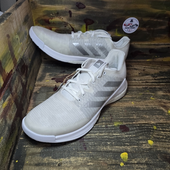 Adidas Crazyflight Volleyball Women's Shoes White Silver Grey HR0635 Size 10 New